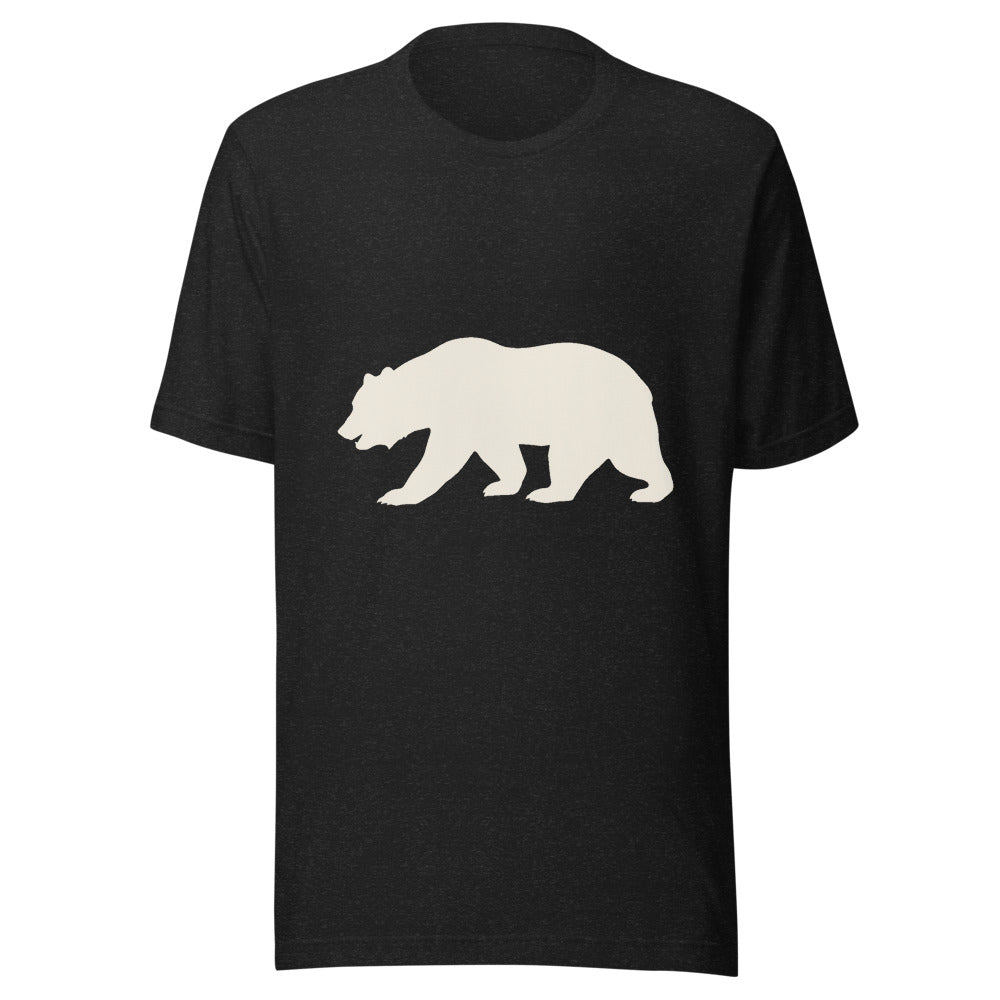 California Bear Graphic T-Shirt, front, black with cream print