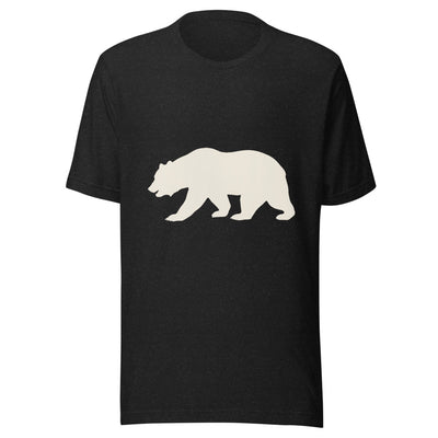 California Bear Graphic T-Shirt, Women's, front, black with cream print