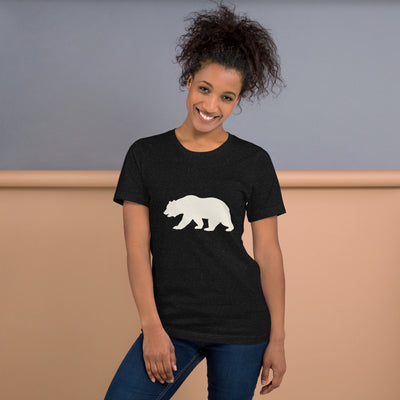 California Bear Graphic T-Shirt, Women's, on a model