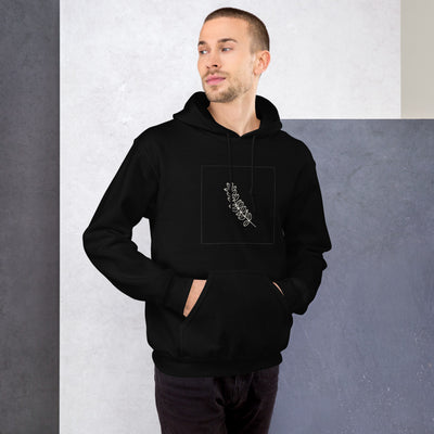 Eucalyptus Sprig Pullover Hoodie, Women's, on a model