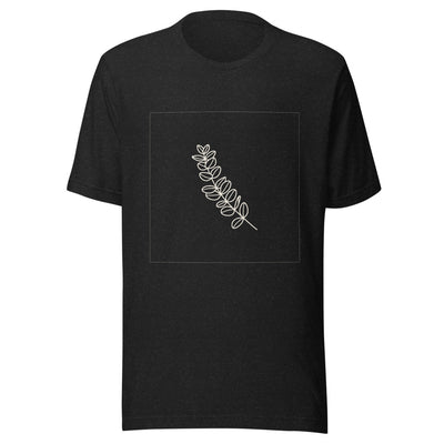 Eucalyptus Sprig Graphic T-Shirt, Men's, front, black with cream print