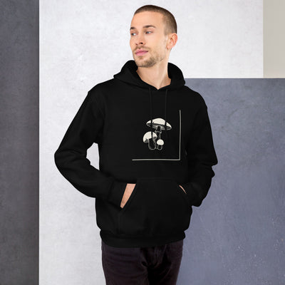 Mushroom Line Trio Pullover Hoodie, Men's, on a model