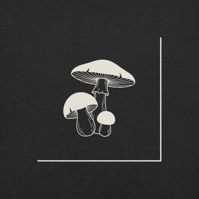 Mushroom Line Trio Graphic T-Shirt, print close-up