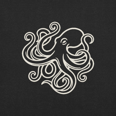 Octopus Art California Graphic T-Shirt, Men's, print close-up