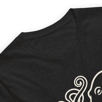 Octopus Art California Graphic T-Shirt, Women's, fabric detail