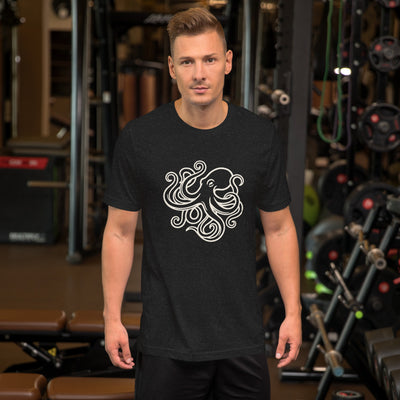 Octopus Art California Graphic T-Shirt, Women's, on a model