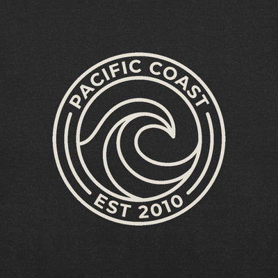 Pacific Coast Wave Badge Graphic T-Shirt, print close-up